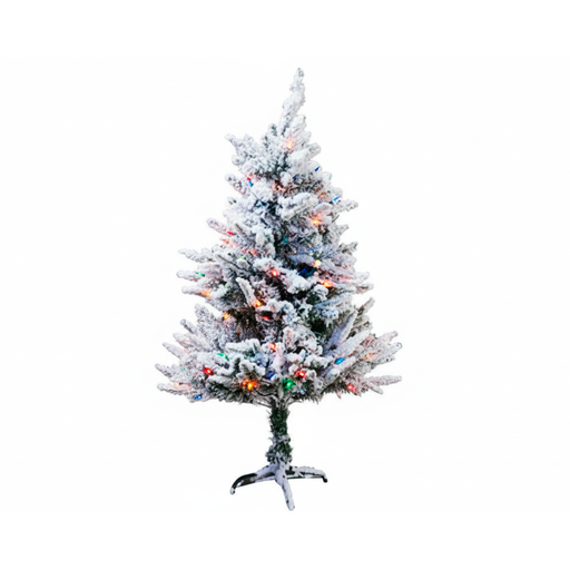 [108198] Arbol De Navidad 5' 565T Base De Metal Con Nieve