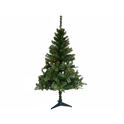 [15804] Arbol De Navidad 6' 400T/2" Economico Base Plastica Verde