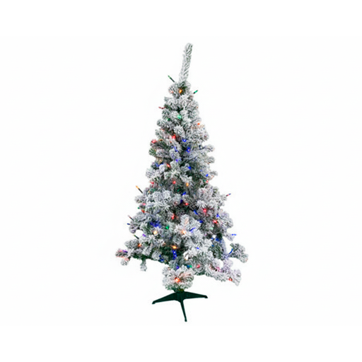 [128168] Arbol De Navidad 6' 400T/2.5" Base De Metal Verde Frost