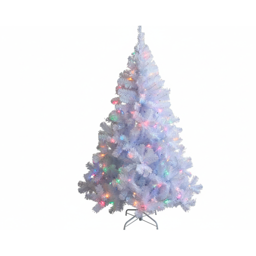 [66144] Arbol De Navidad 6' 539Tx7Cm Base Metal Blanco