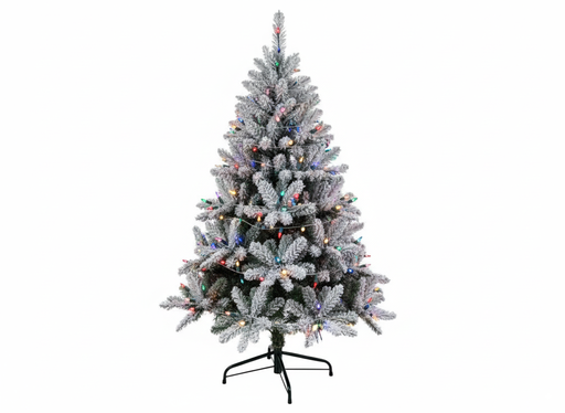 [114783] Arbol De Navidad 6' 540T/3" Lujo Base Metal Frost