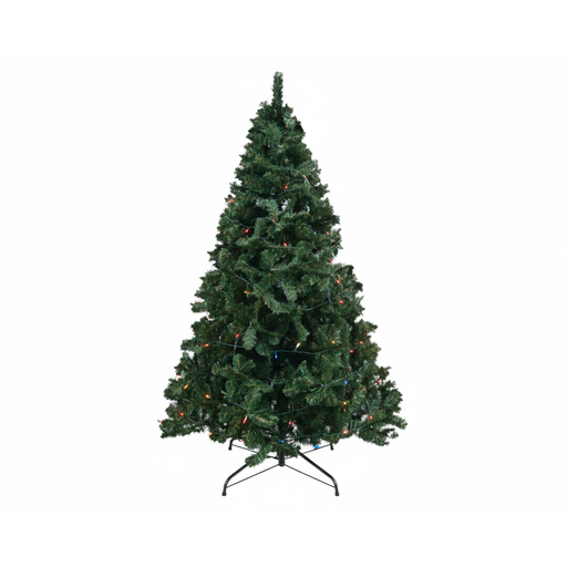 [15809] Arbol Navidad 8' 1020T/3" Lujo Base De Metal