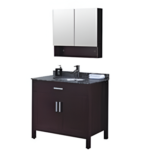 [117607] Mueble De Madera Para  Baño Mund Con Lavamano Ec-068 2-Caj