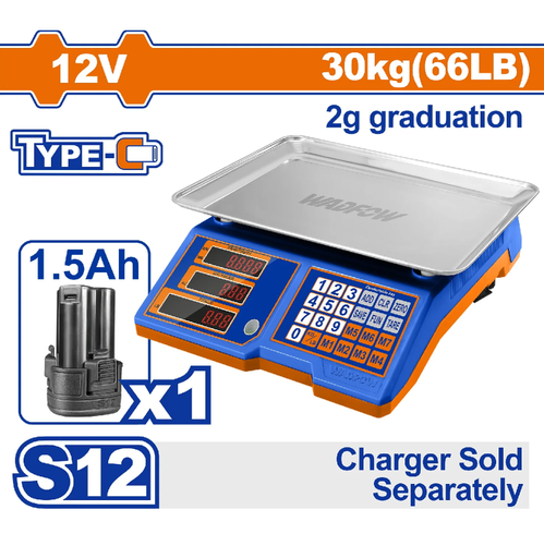 [143911] Balanza De Cocina 30Kg Digital Wadfow Wec1301