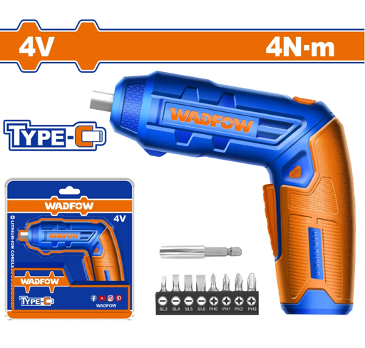 [142821] DESTORNILLADOR INALAMBRICO 4V WADFOW WCV4415