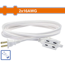 Extension Electrica 10' 13A 2/16G Wadfow Wej2607
