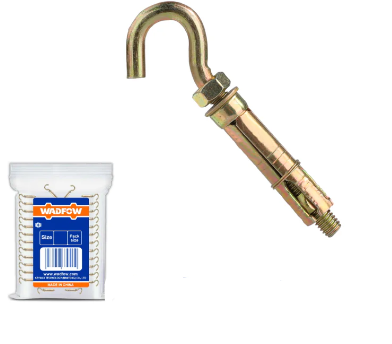 [140199] Taco De Metal Con Gancho 6X50Mm 30Pc Wadfow 915