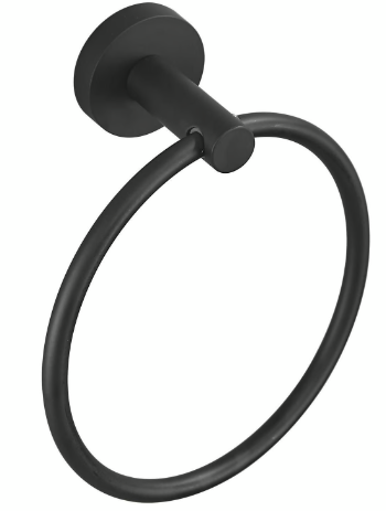 [129040] TOALLERO TIPO ARGOLLA ALEATORIO ZINC WADFOW 1510 NEGRO