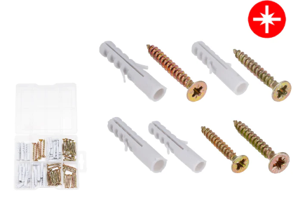 [143400] TORNILLO CON TACO 120PC WADFOW WXT3B01