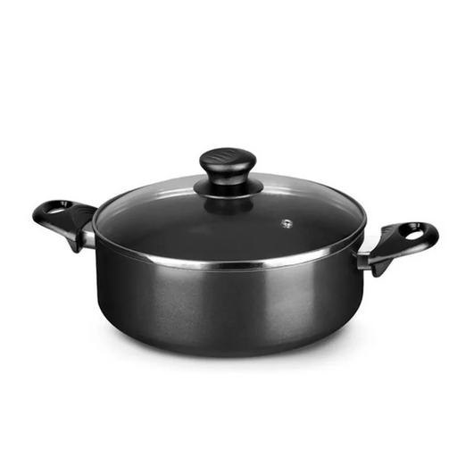 [141798] Olla de aluminio decakila kmep011b negra