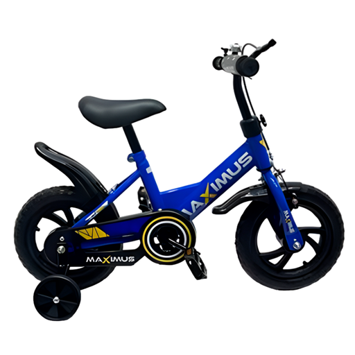 [138166] Bici 12 bmx para niño 1v maximus con guantera azul/negro armable