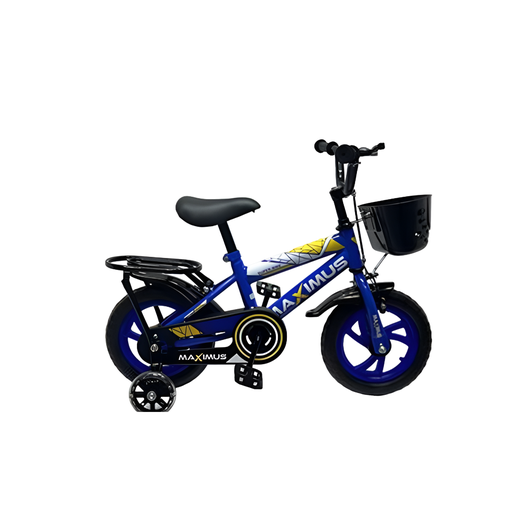 [138152] Bicicleta 12 bmx para niño 1v maximus rin plastico azul/negro armable