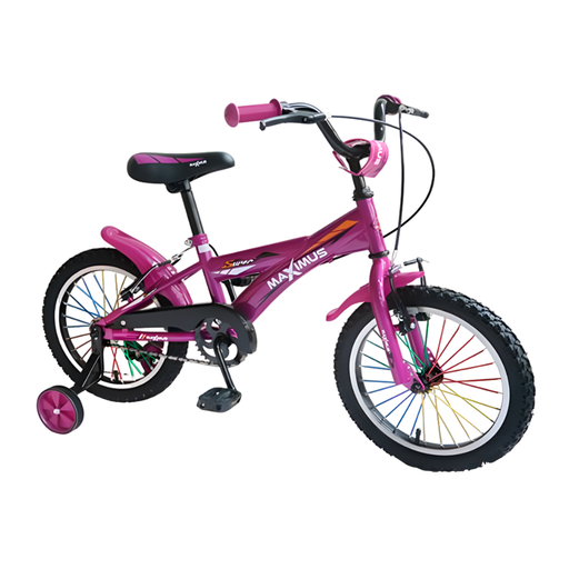 [93799] Bicicleta 16 bmx niña 1v maximus con guardafango morado armable