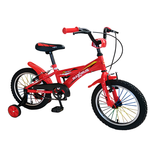 [89167] Bicicleta 16 bmx para niño 1v maximus con guardafango rojo armable