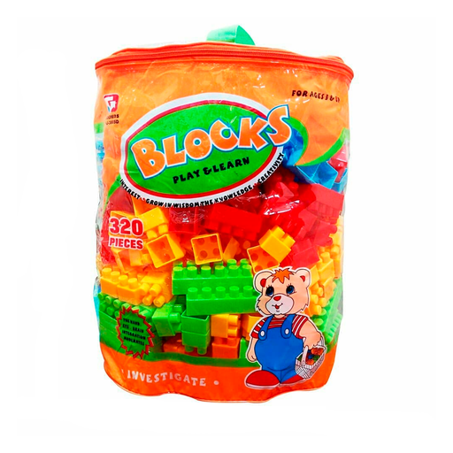 [34393] Juguete Para Armar 1-0788-Hj-3802D 56Pc Bolsa