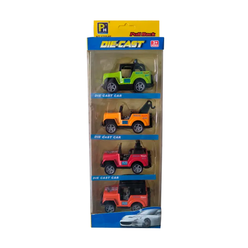 [94390] Juguete De Carritos 4Pc Die Cast 1604C540