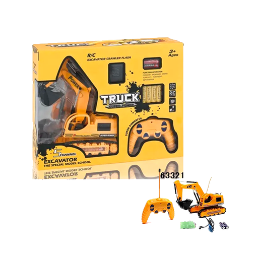 [113003] Juguete Carro De Construccion 5Pc Con Control Remoto