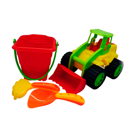 [93884] Juguete Para  Playa 4Pc Con Tractor Jq71411A/930C