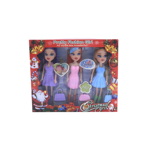 [77803] Juguete De Muñeca 3Pc 1-12627-115A/5388