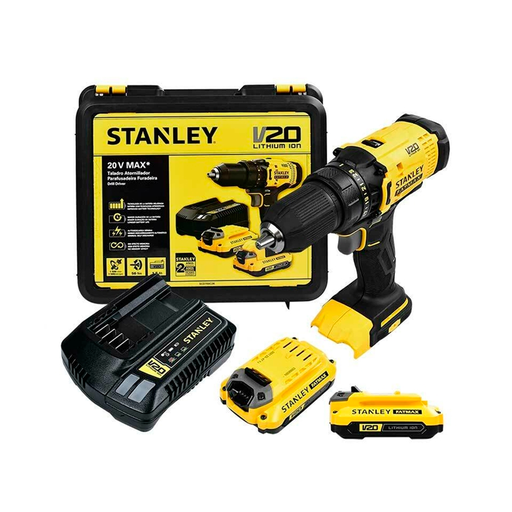 [125958] Taladro inalambrico 20v 1.5a stanley scd700c2k