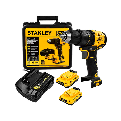 [123664] Taladro rotacion inalambrico 20v stanley sbd710c2k
