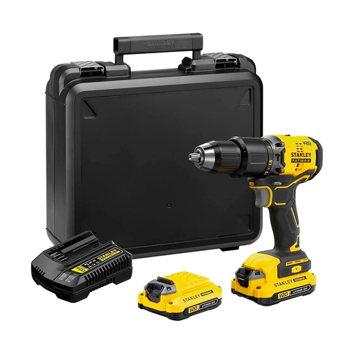 [121655] Taladro rotamartillo inalambrico 20v stanley bd715c2k-b3