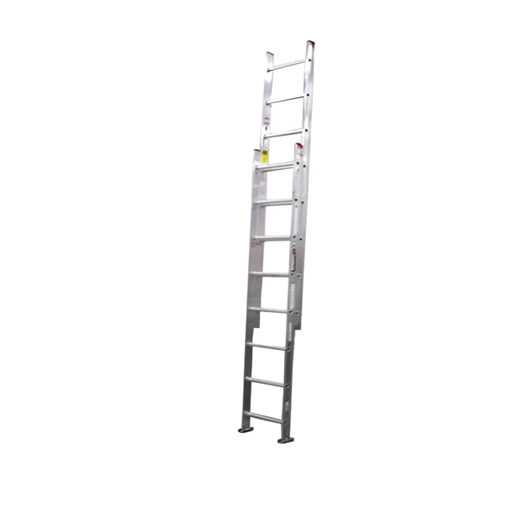 [4545] Escalera de aluminio rectangular/ajustable 16' sin lazo 554-16n