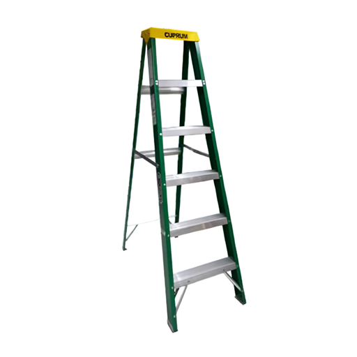 [24922] Escalera fibra de vidrio tipo a 6' c-3217-06 verde