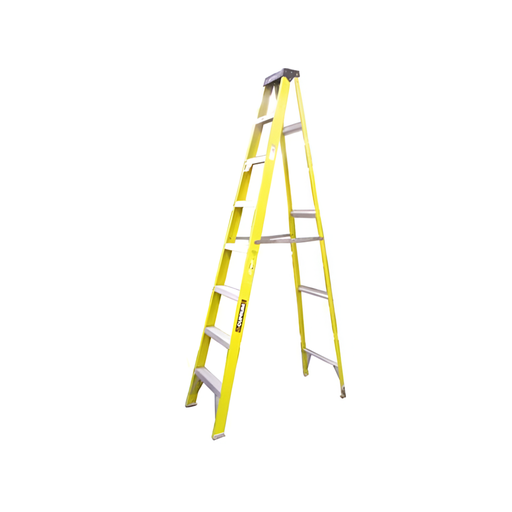 [24924] Escalera fibra de vidrio tip a 8' c-3115-08 amarillo
