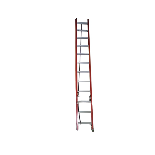 [28517] Escalera fibra de vidrio rectangular ajustable 24' con lazo fe3224