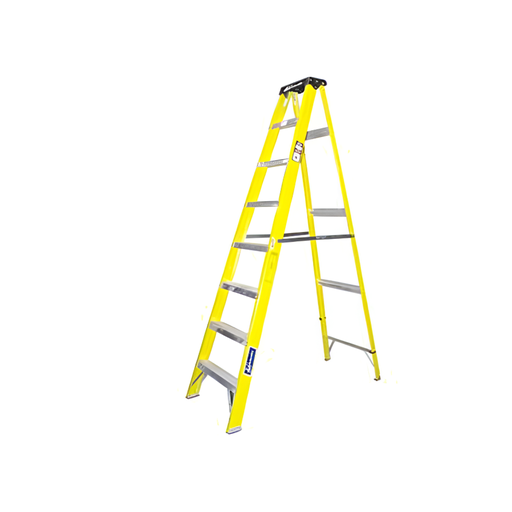 [40654] Escalera fibra de vidrio tipo a 8' fs2008 amarillo