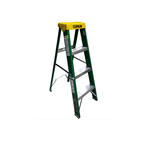[54702] Escalera fibra de vidrio tipo a 4' c-3217-04 verde