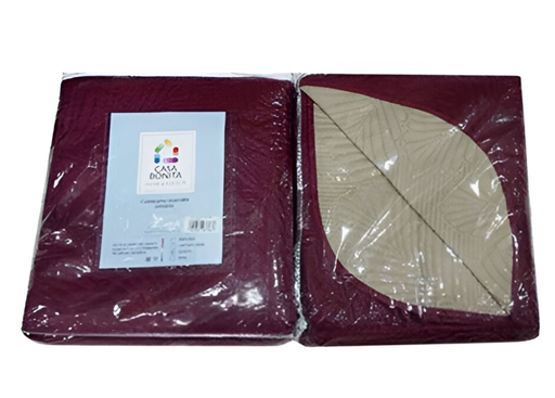 [145198] Sobrecama king hojas reversible varios colores