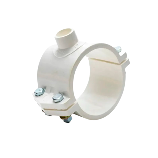 [65216] Abrazadera pvc 4"x3/4" blanco