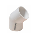 Codo pvc 1.1/4"x45 sin rosca inyectado