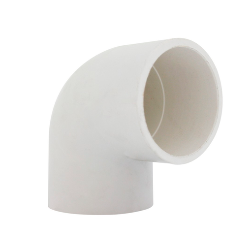 [23242] Codo pvc 2"x90 para agua potable sin rosca inyectable blanco