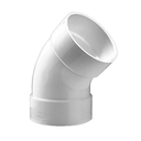 Codo pvc 3"x45 para drenaje inyectable durman