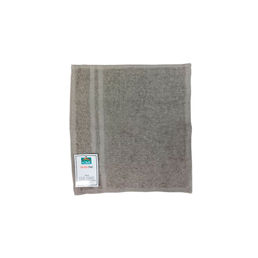 [131824] Toalla para cara rectangular 13"x13" gris