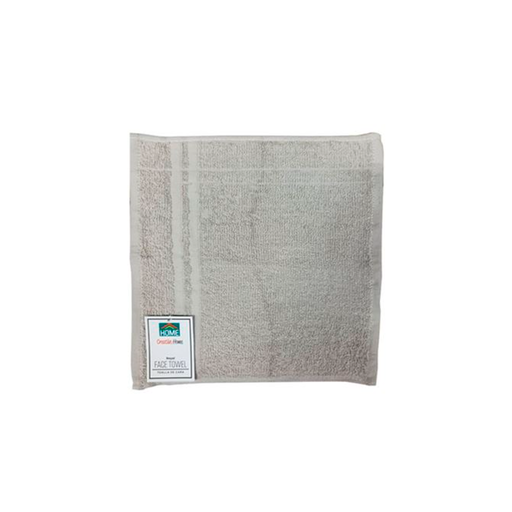 [131823] Toalla para cara rectangular 13"x13" gris clar