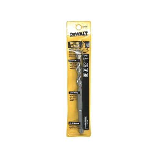 [540] Broca concreto 1/2"x4"x6" dw5235y dewalt