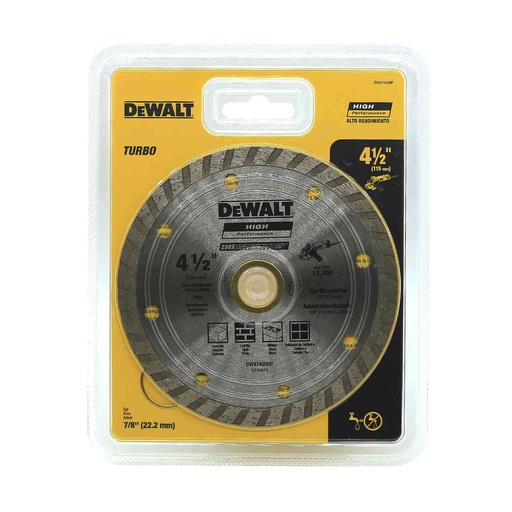 [7509] Disco diamantado para cortar concreto 4.1/2"  dw47450hp