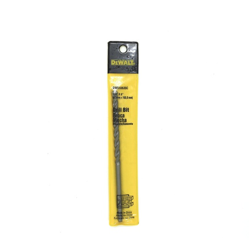 [23081] Broca concreto 1/4"x6" dewalt dw540635c
