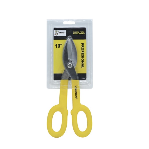 [23533] Tijera para cortar lamina 10" vikingo forro amarillo