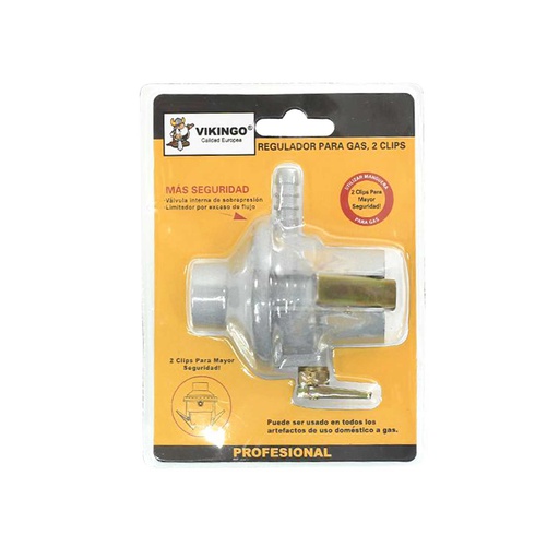 [29619] Valvula tanque gas 3/8" vikingo 8/gr-2c gris