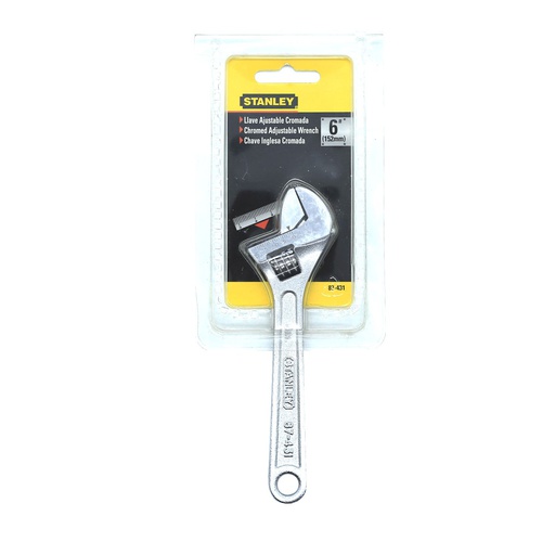 [37206] Llave ajustable 6" stanley 87-431 cromo pulido