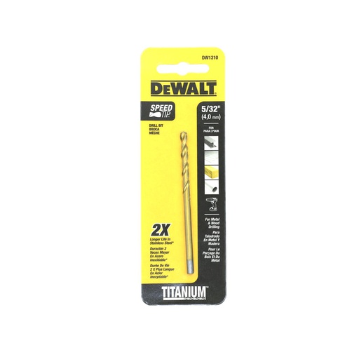 [40477] Broca hierro 5/32" titanio dw1310 dewalt