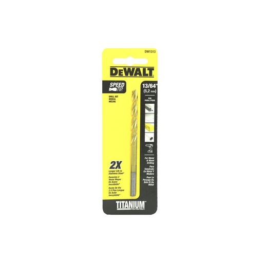 [42289] Broca hierro 13/64" titanio dewalt dw1313