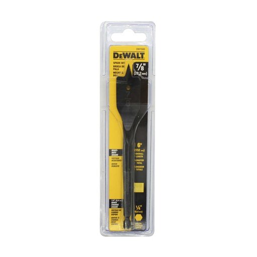 [45469] Broca para madera tipo paleta 7/8"x6" dewalt dw1580
