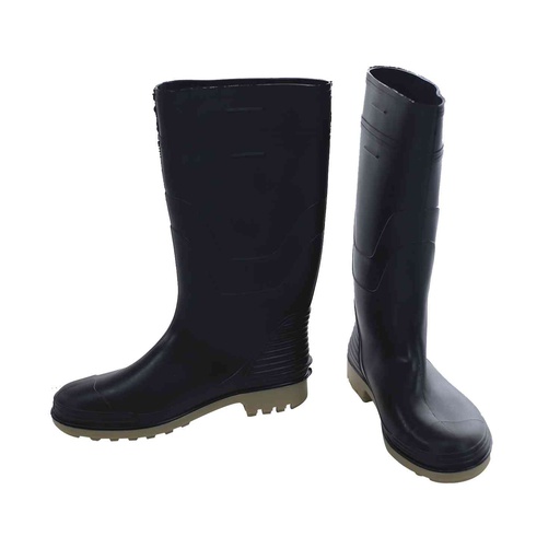 [45588] Bota hule #40-7 sin forro 7 gatos negro