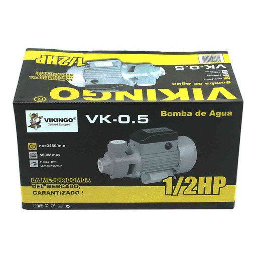 [48392] Bomba agua 0.5hp 500w 120v vikingo vk-0.5